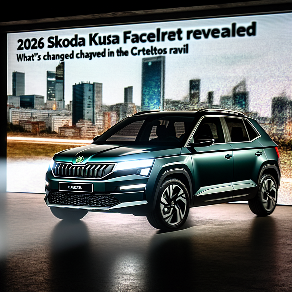 2026 Skoda Kushaq facelift revealed: What's changed in the Creta/Seltos rival