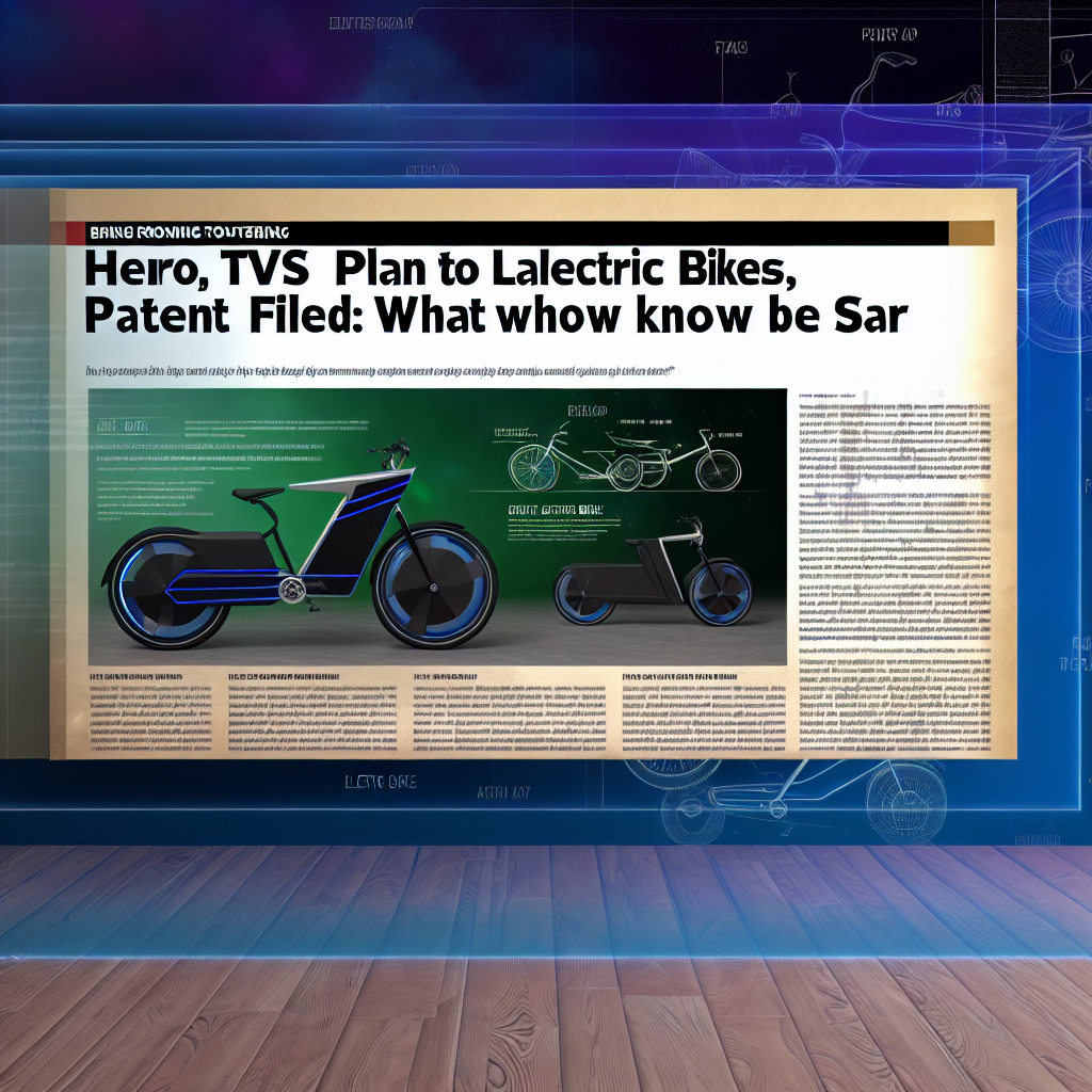 Hero, TVS plan to launch electric bikes, patent filed: What we know so far