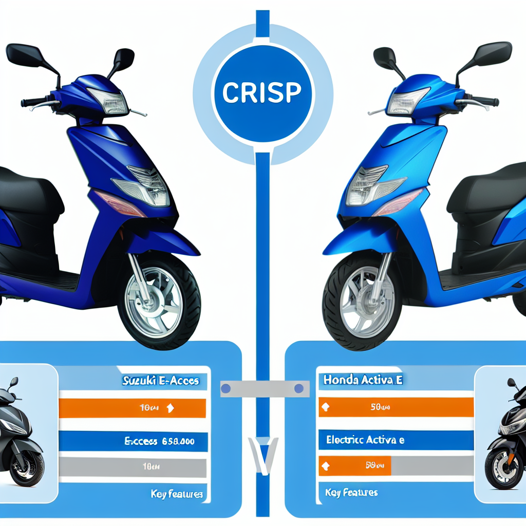 Suzuki E-Access vs Honda Activa E: Comparison: Price, Range, Features