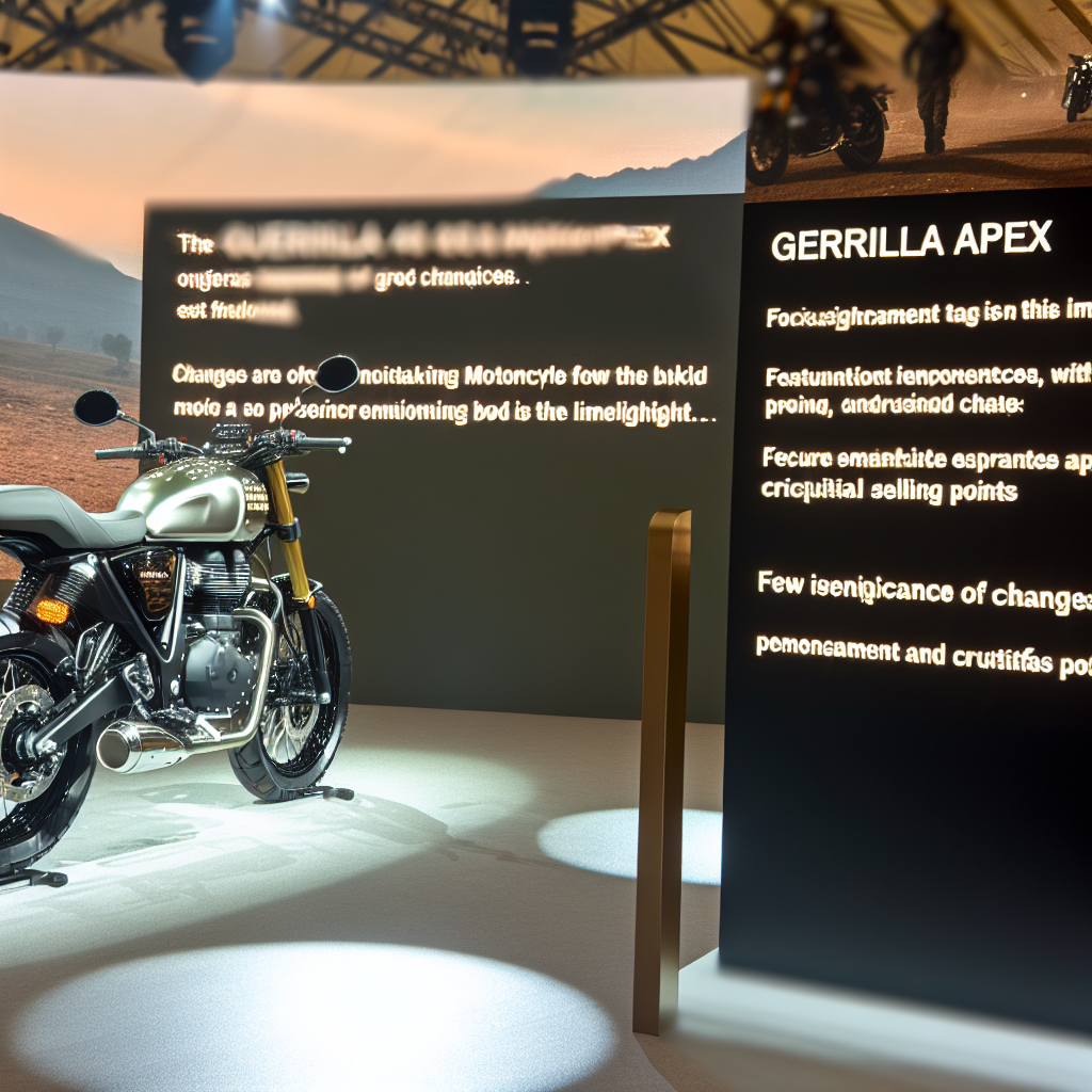 Royal Enfield Guerrilla 450 Apex launched: Prices, changes and key details