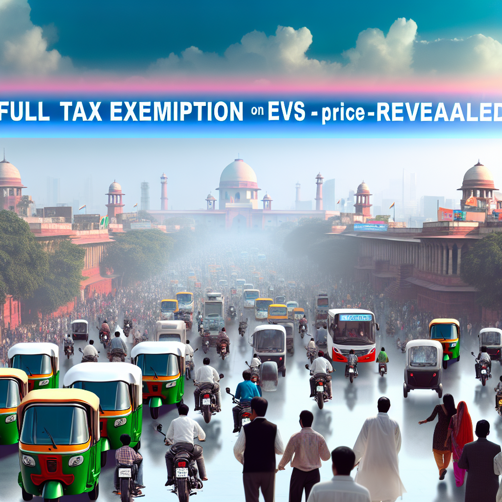 Delhi EV policy draft: Full tax exemption on EVs by 2030, price cap revealed