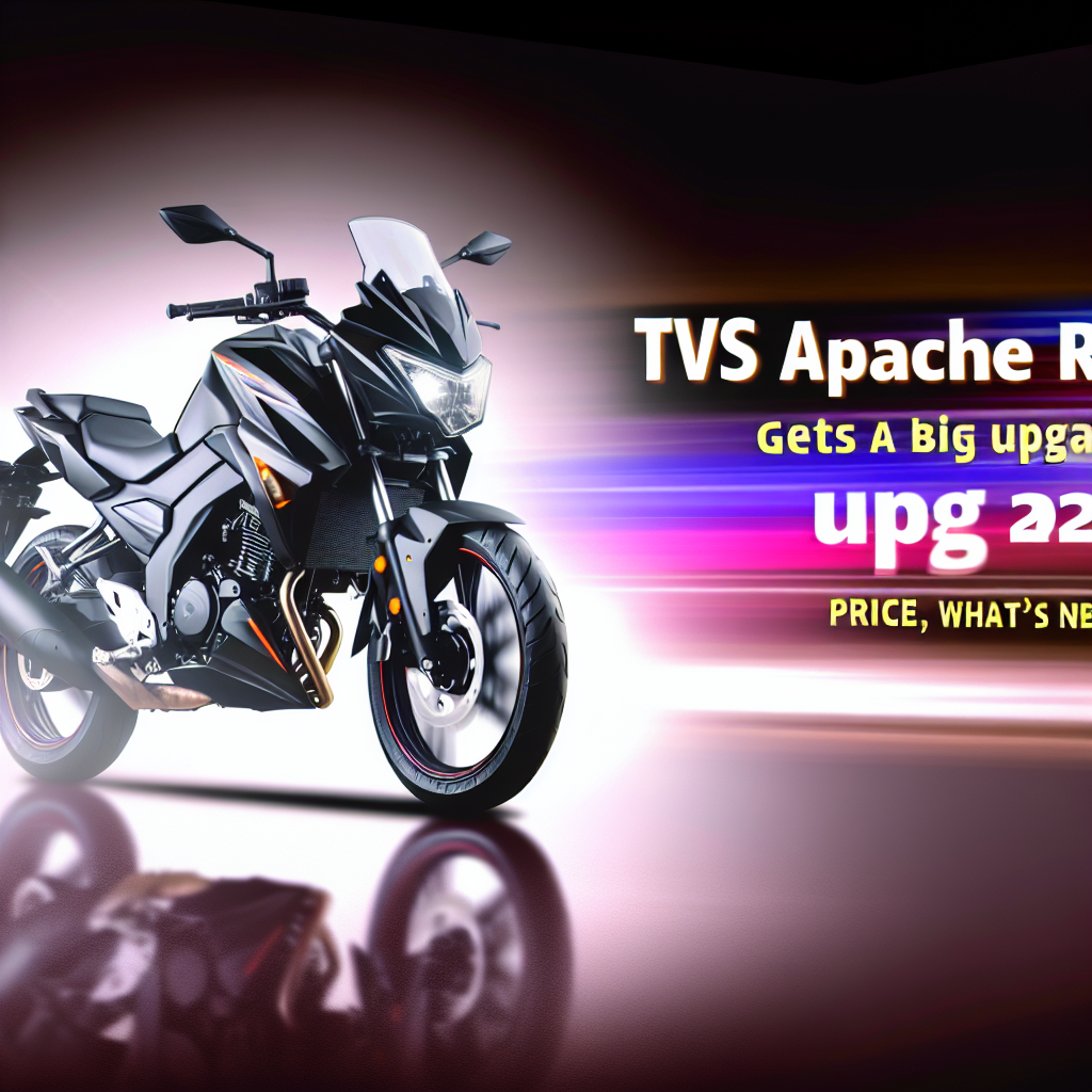 TVS Apache RTR 160 4V gets a big upgrade: price, what's new for 2026