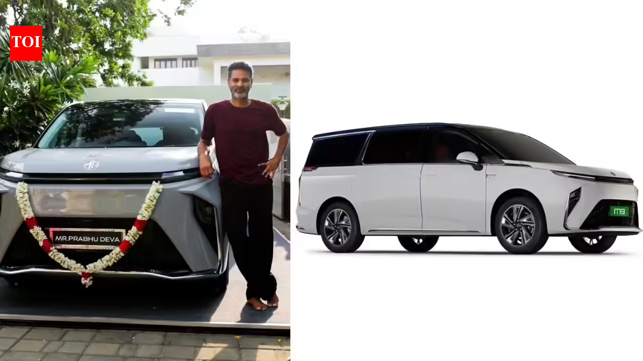 MG M9: Actor Prabhu Deva brings home MG M9: Key details of the luxury EV MPV